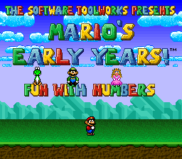 Mario's Early Years - Fun With Numbers